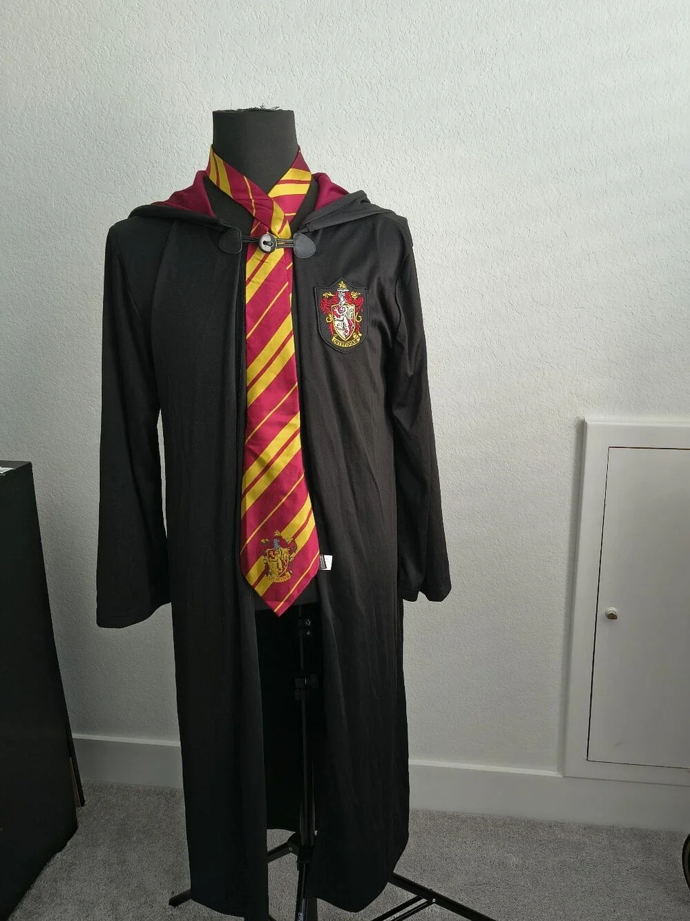 Harry Potter Gryffindor Hooded Robe Costume Unisex Adults Women And Men